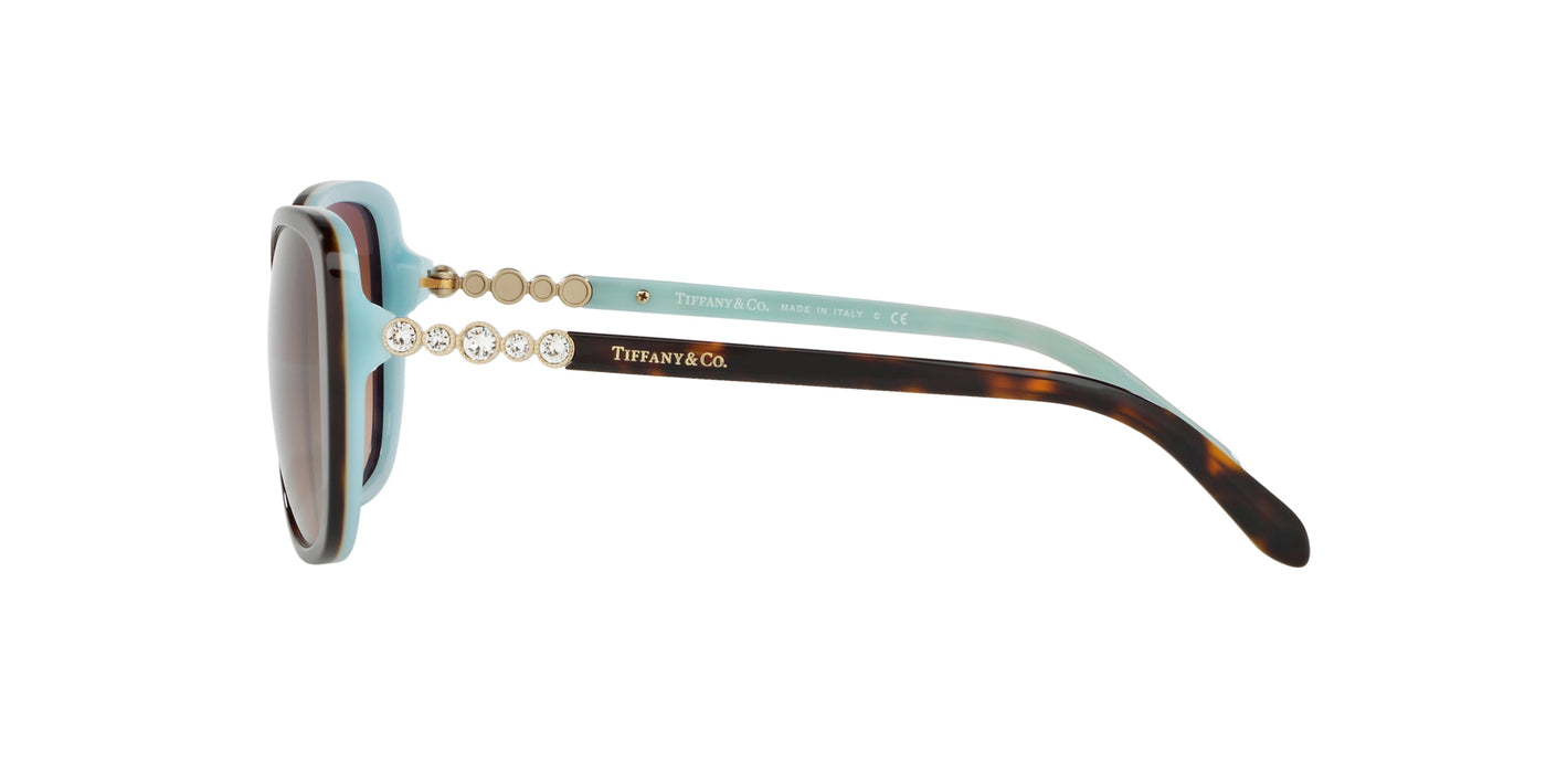 Tiffany TF4121B Havana On Tiffany Blue/Brown Gradient #colour_havana-on-tiffany-blue-brown-gradient