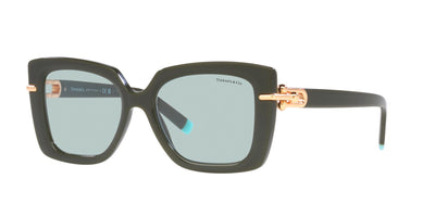 Tiffany TF4199 Solid Dark Green/Azure #colour_solid-dark-green-azure