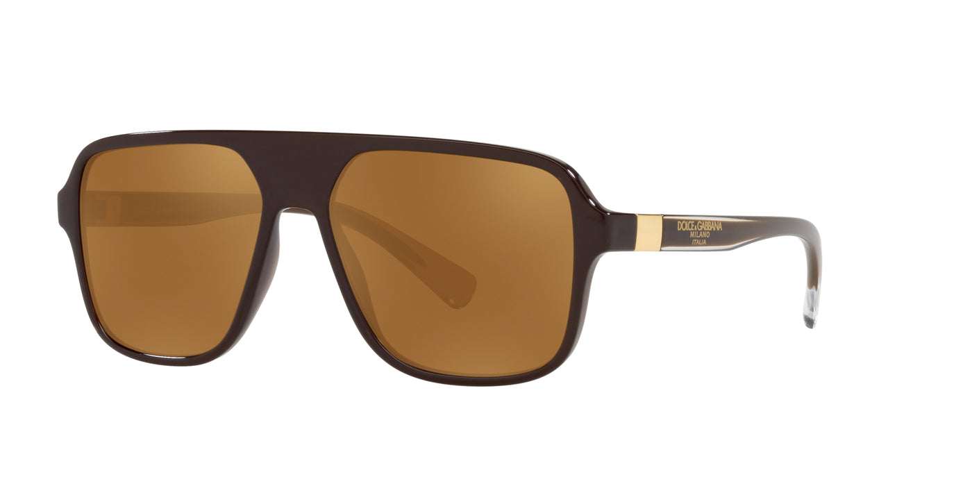 Dolce&Gabbana DG6134 Brown/Gold Mirror #colour_brown-gold-mirror