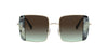 Miu Miu SMU56V Gold/Green Gradient #colour_gold-green-gradient