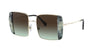 Miu Miu SMU56V Gold/Green Gradient #colour_gold-green-gradient