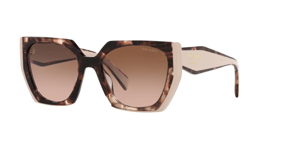 PRADA サングラス PRADA 15S Cinema ORNATE SAFFIANO LEATHER PR15SS Black Sunglasses