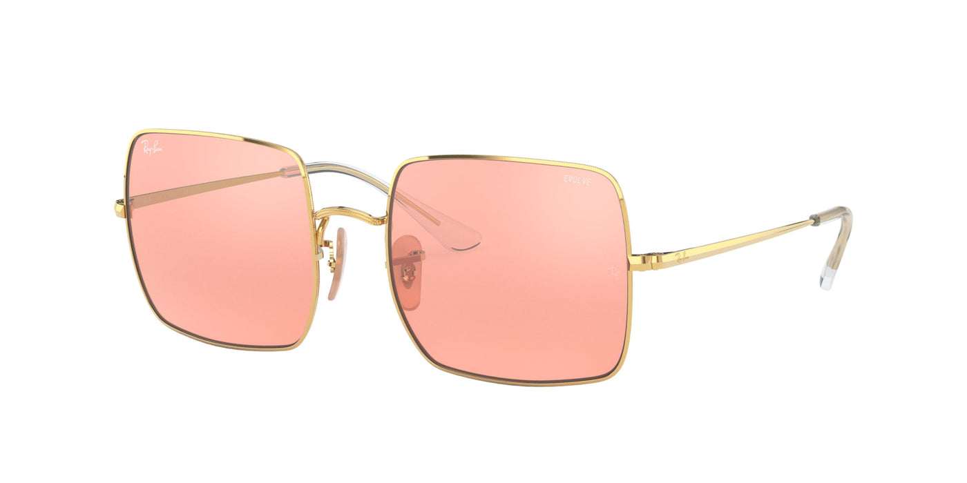 Ray-Ban Square RB1971 Gold/Pink Mirror #colour_gold-pink-mirror