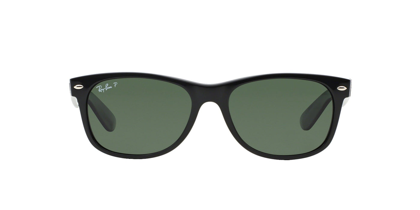 Ray-Ban New Wayfarer RB2132 Black/Green Polarised #colour_black-green-polarised