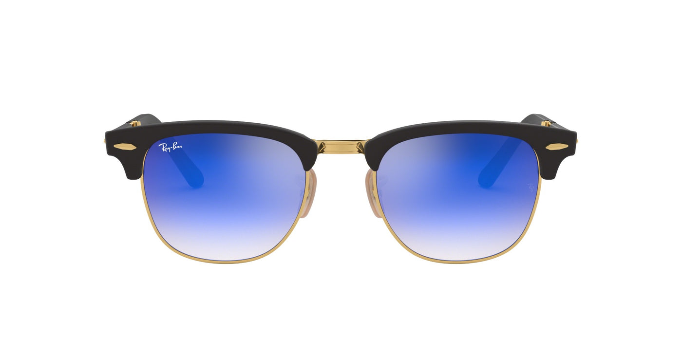 Ray-Ban Folding Clubmaster RB2176 Black/Blue #colour_black-blue