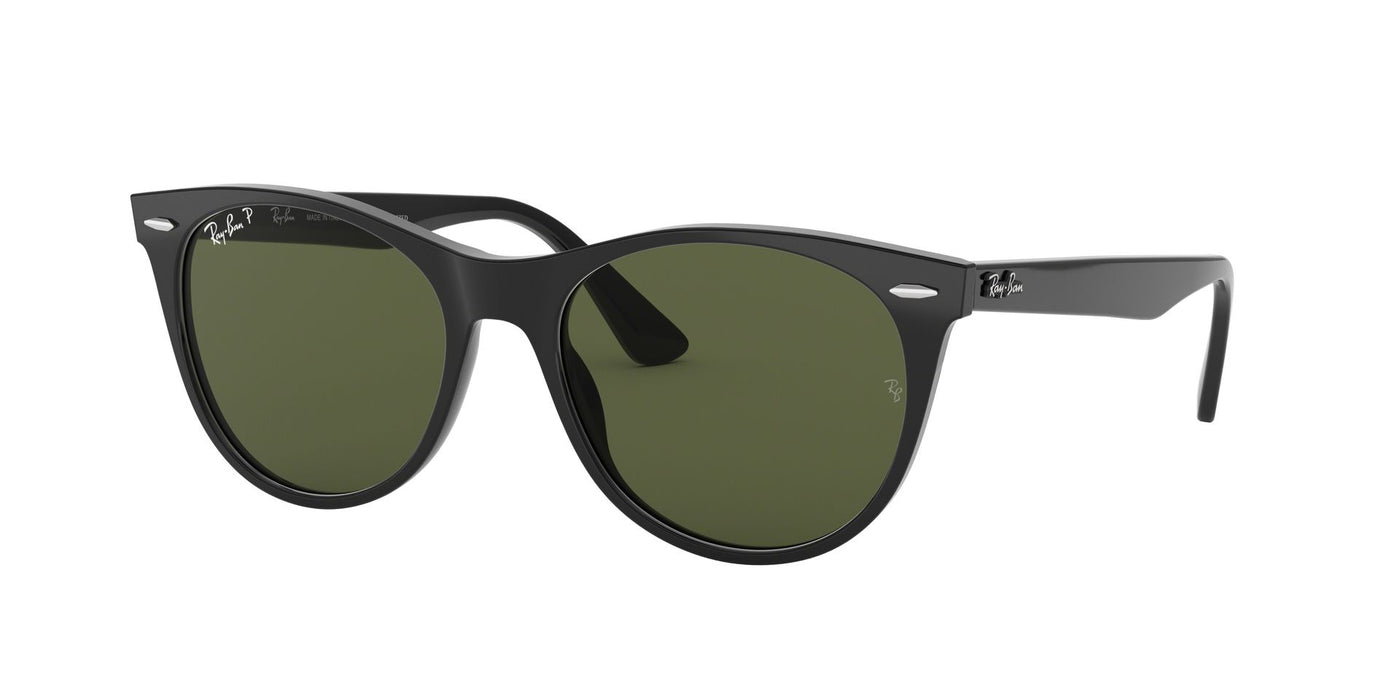 Ray-Ban Wayfarer II Evolve RB2185 Black/Green Polarised #colour_black-green-polarised