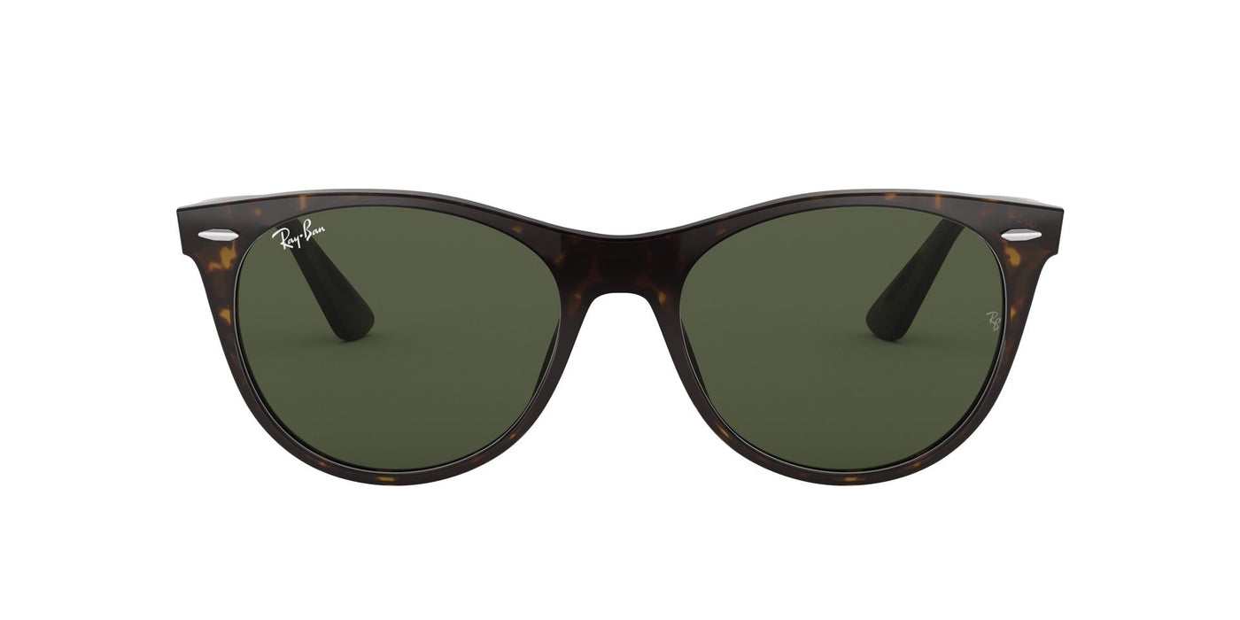 Ray-Ban Wayfarer II Evolve RB2185 Dark Tortoise/Green #colour_dark-tortoise-green