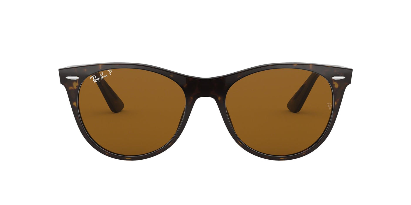 Ray-Ban Wayfarer II Evolve RB2185 Light Tortoise/Brown Polarised #colour_light-tortoise-brown-polarised