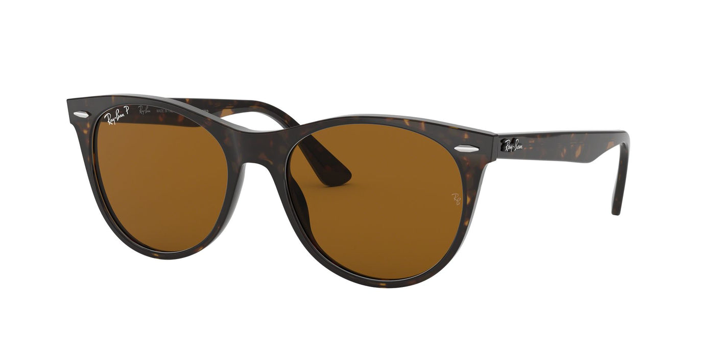 Ray-Ban Wayfarer II Evolve RB2185 Light Tortoise/Brown Polarised #colour_light-tortoise-brown-polarised