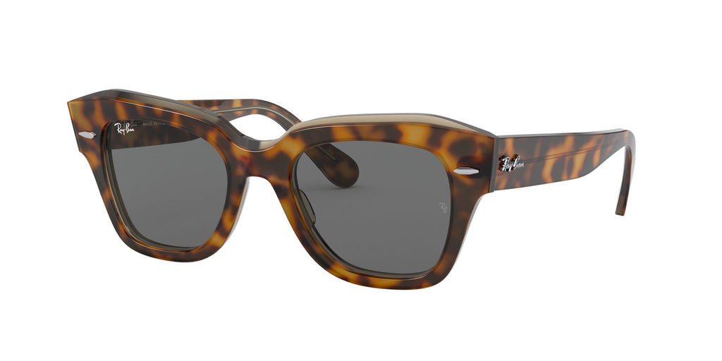 Ray-Ban State Street RB2186 Dark-Tortoise-Grey #colour_dark-tortoise-grey