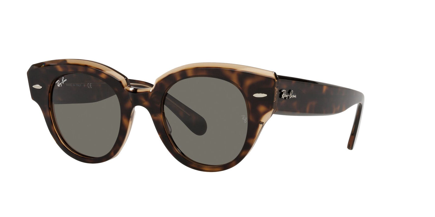 Ray-Ban Roundabout RB2192 Dark-Tortoise-Grey #colour_dark-tortoise-grey