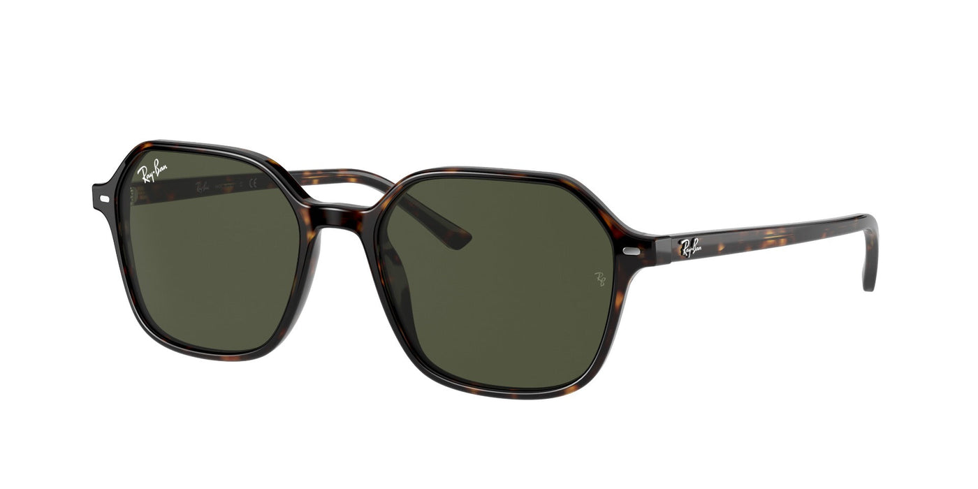 Ray-Ban John RB2194 Dark Tortoise/Green #colour_dark-tortoise-green