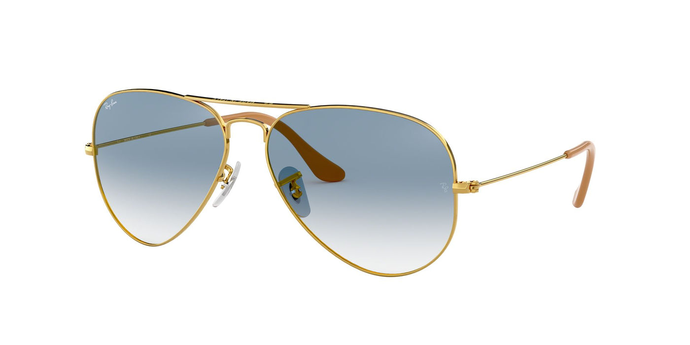 Ray-Ban Aviator RB3025 Gold/Blue Gradient #colour_gold-blue-gradient