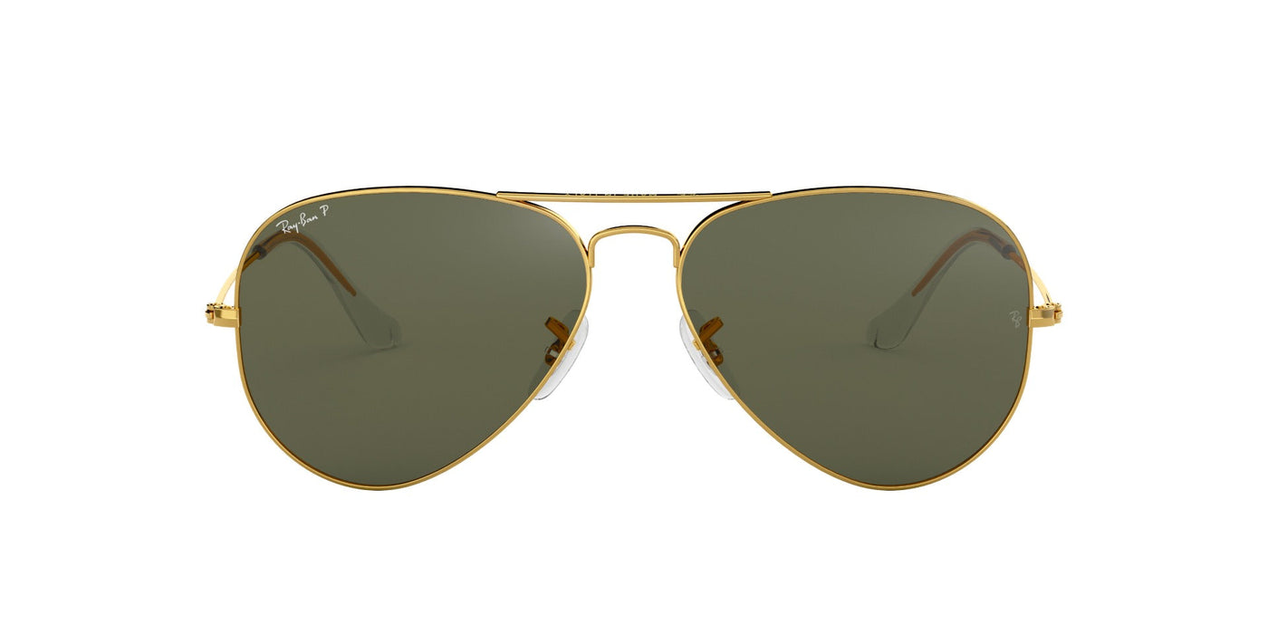 Ray-Ban Aviator RB3025 Gold/Brown Polarised #colour_gold-green-polarised