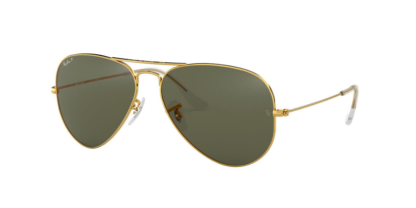 Ray-Ban Aviator RB3025 Gold/Brown Polarised #colour_gold-green-polarised