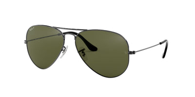 Ray-Ban Aviator RB3025 Gunmetal/Green #colour_gunmetal-green