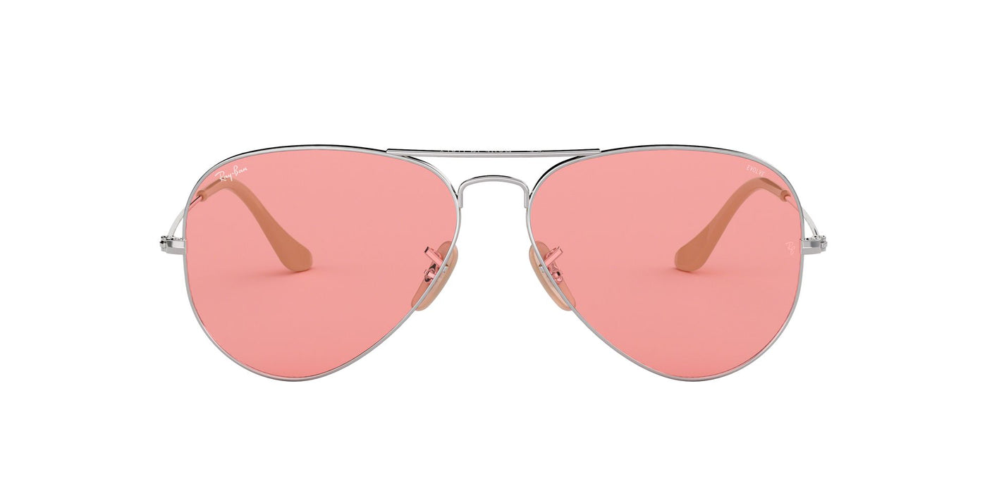 Ray-Ban Aviator RB3025 Silver/Pink #colour_silver-pink