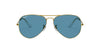 Ray-Ban Aviator RB3025 Gold/Polarised Blue #colour_gold-polarised-blue