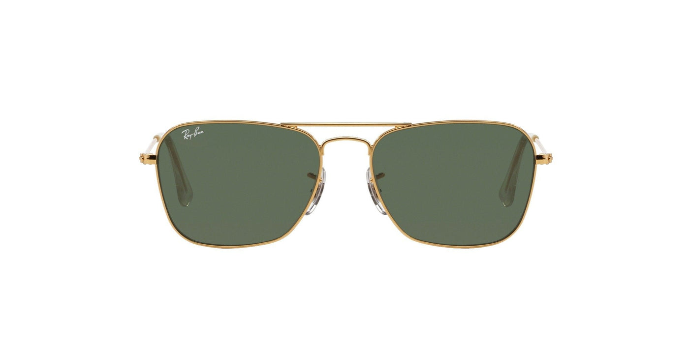 Ray-Ban Caravan RB3136 Gold/Green 1 #colour_gold-green-1