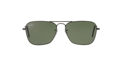 Ray-Ban Caravan RB3136 Gunmetal/Green #colour_gunmetal-green