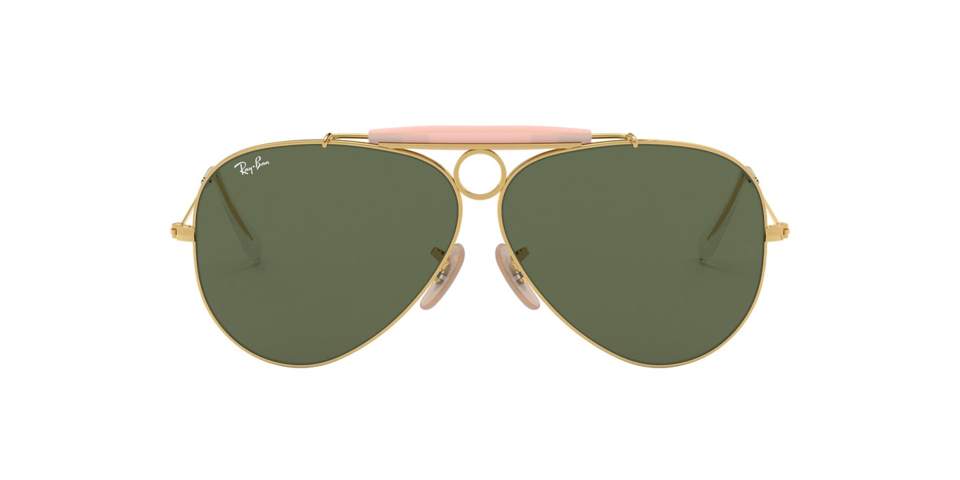 Ray-Ban Shooter RB3138 Gold/Green 2 #colour_gold-green-2