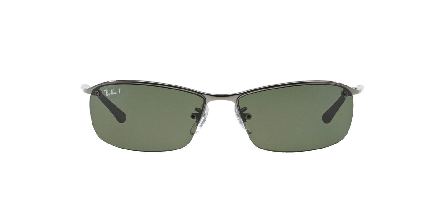 Ray-Ban Top Bar RB3183 Gunmetal-Green-Polarised #colour_gunmetal-green-polarised