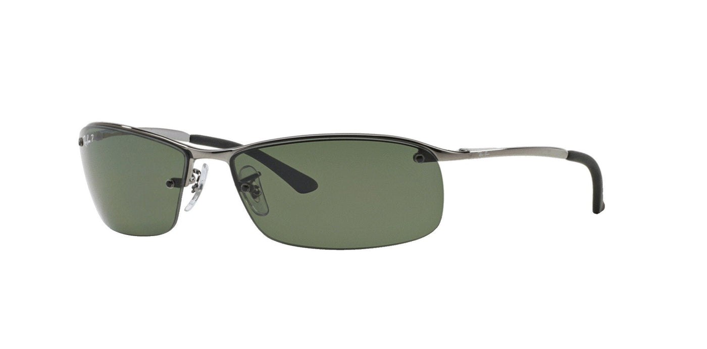 Ray-Ban Top Bar RB3183 Gunmetal-Green-Polarised #colour_gunmetal-green-polarised