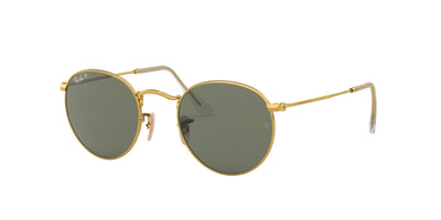 Ray-Ban Round Metal RB3447 Gold-Green-Polarised #colour_gold-green-polarised