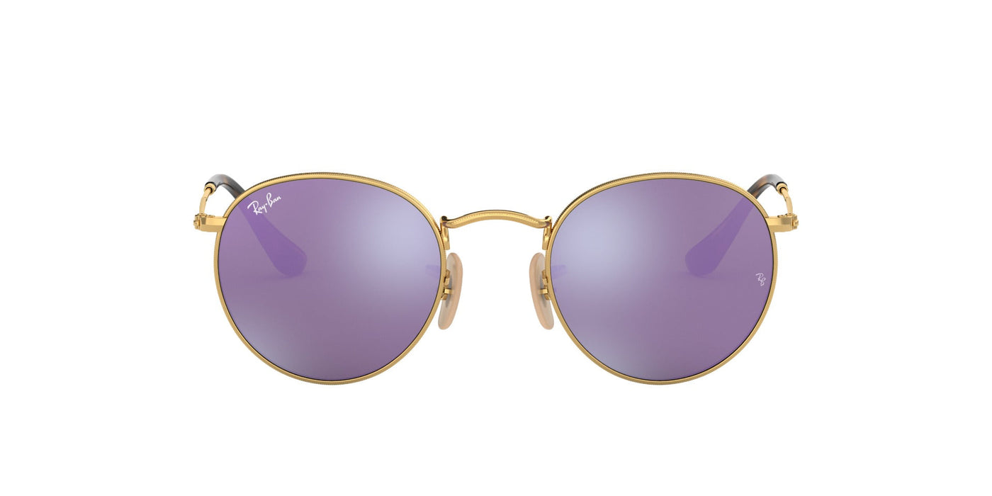 Ray-Ban Round Metal RB3447N Gold/Violet #colour_gold-violet