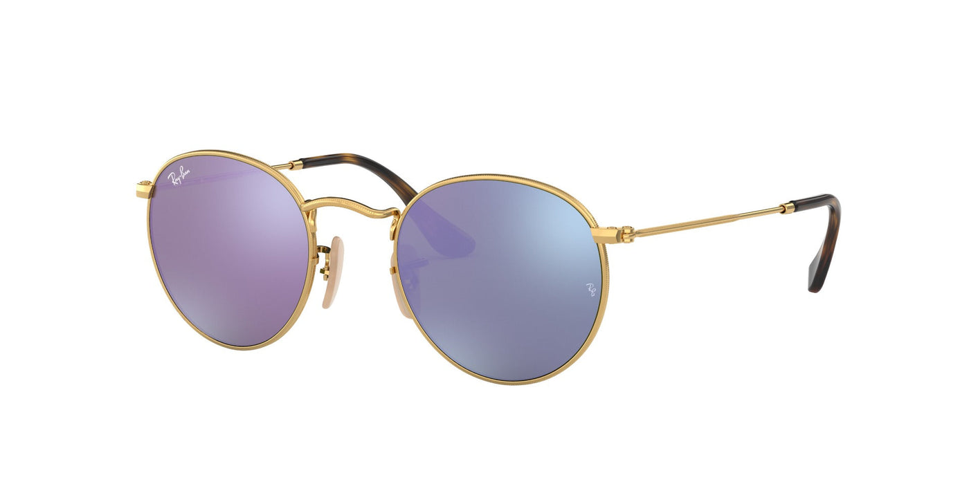 Ray-Ban Round Metal RB3447N Gold/Violet #colour_gold-violet