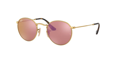 Ray-Ban Round Metal RB3447N Gold/Brown Mirror #colour_gold-brown-mirror