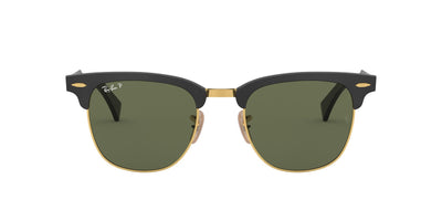 Ray-Ban ALUMINUM CLUBMASTER RB3507 Black/Green Polarised #colour_black-green-polarised