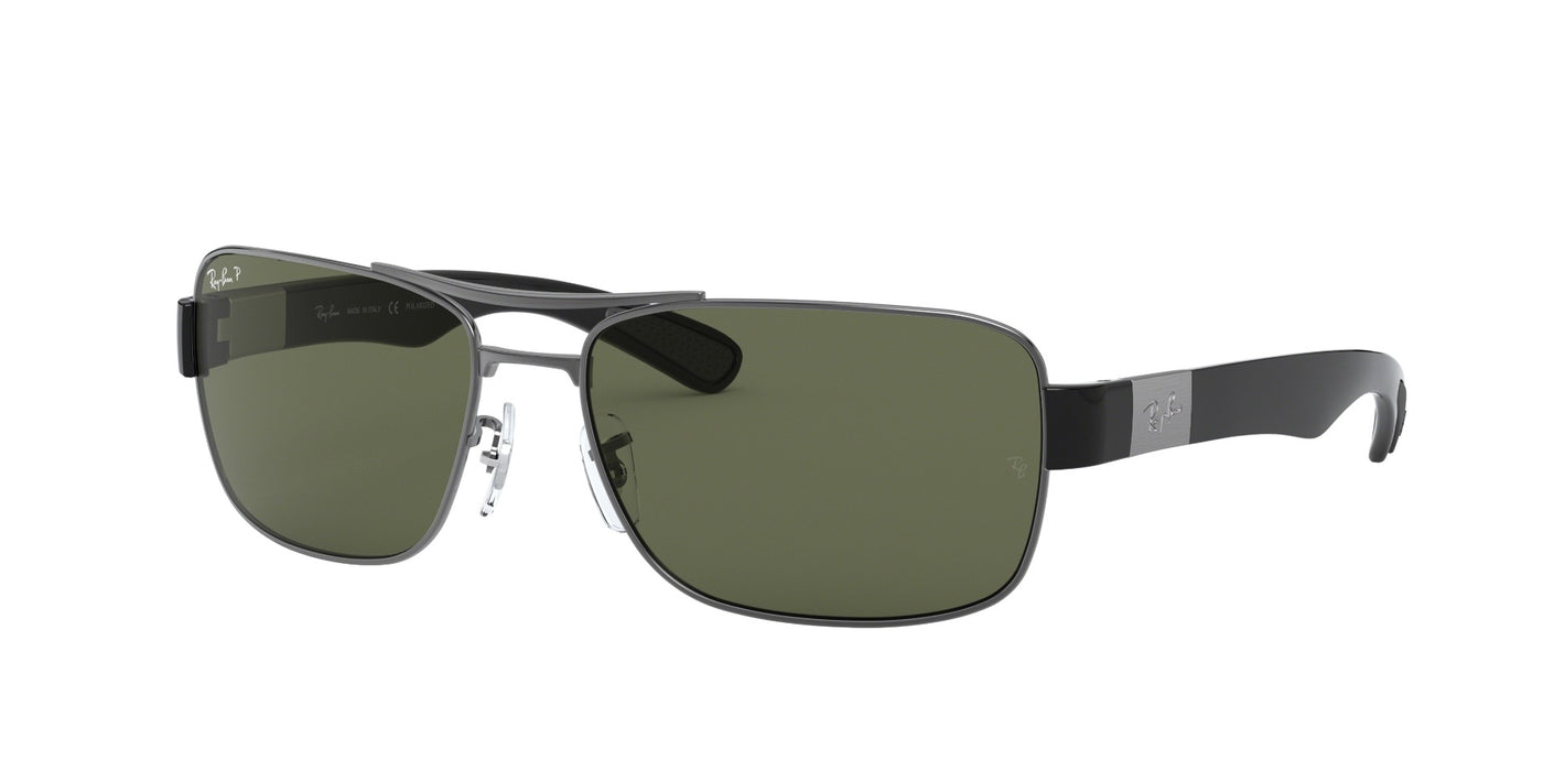 Ray-Ban RB3522 Gunmetal/Green #colour_gunmetal-green