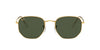 Ray-Ban Hexagonal Legend RB3548 Gold/Green #colour_gold-green