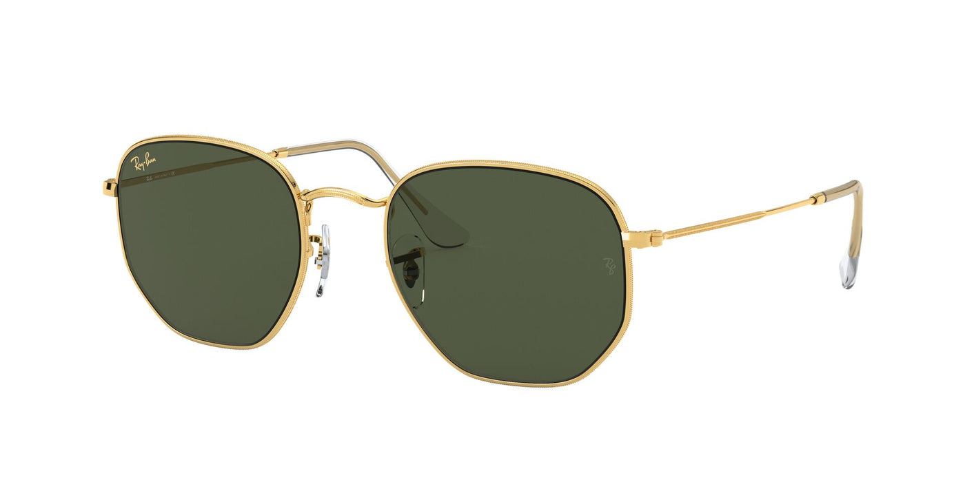 Ray-Ban Hexagonal Legend RB3548 Gold/Green #colour_gold-green