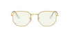 Ray-Ban Hexagonal Legend RB3548 Gold-Transparent #colour_gold-transparent