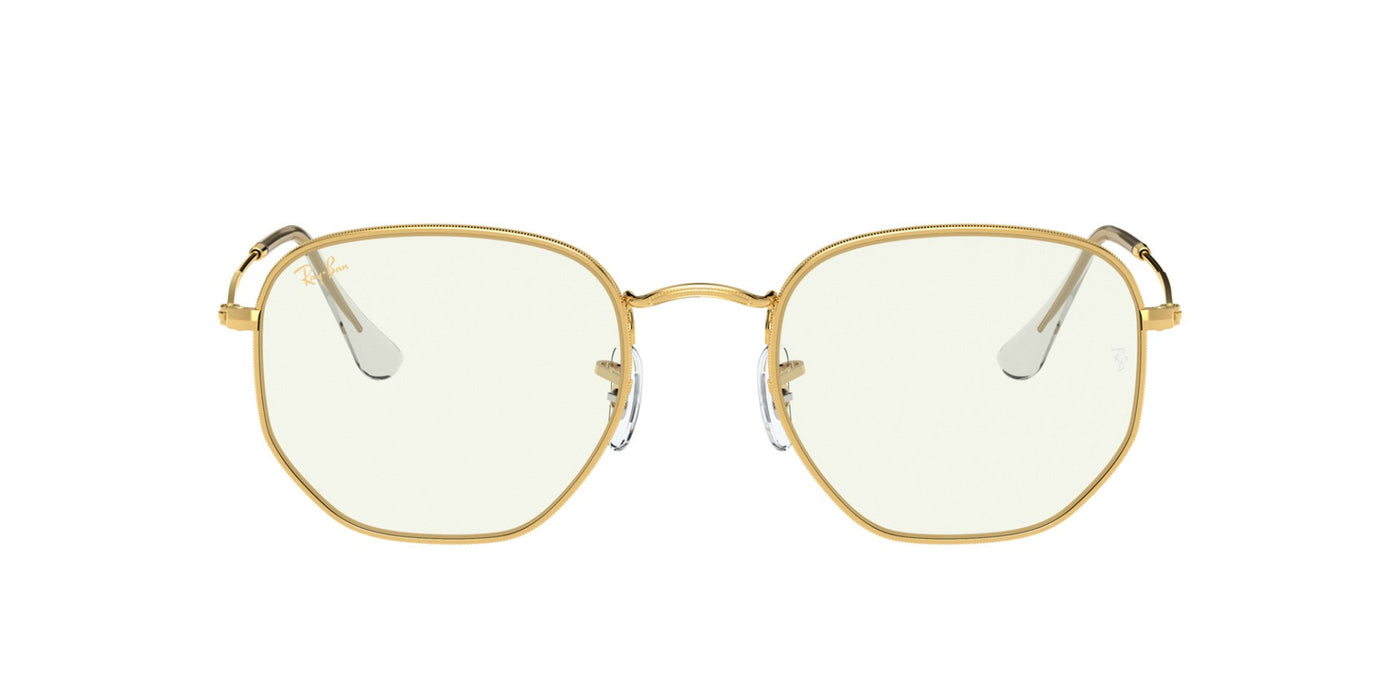 Ray-Ban Hexagonal Legend RB3548 Gold-Transparent #colour_gold-transparent