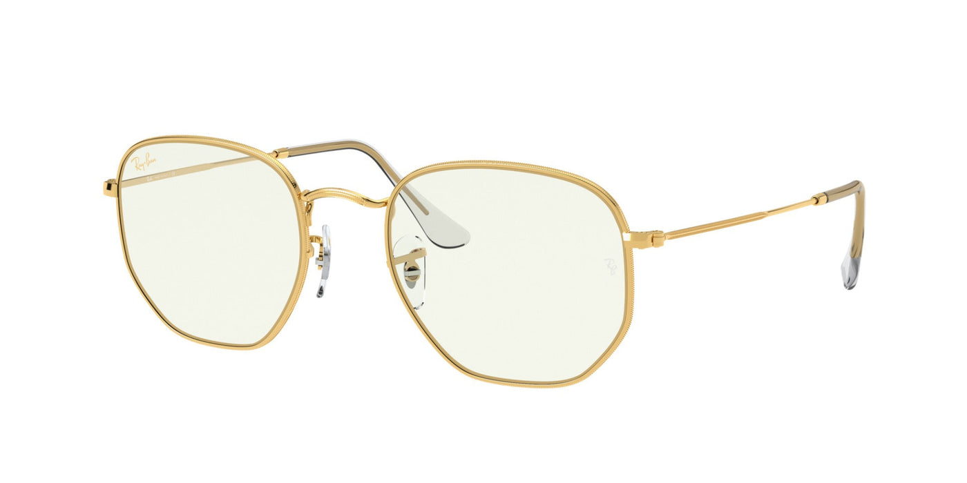 Ray-Ban Hexagonal Legend RB3548 Gold-Transparent #colour_gold-transparent