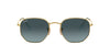 Ray-Ban Hexagonal RB3548N Gold/Blue Gradient #colour_gold-blue-gradient