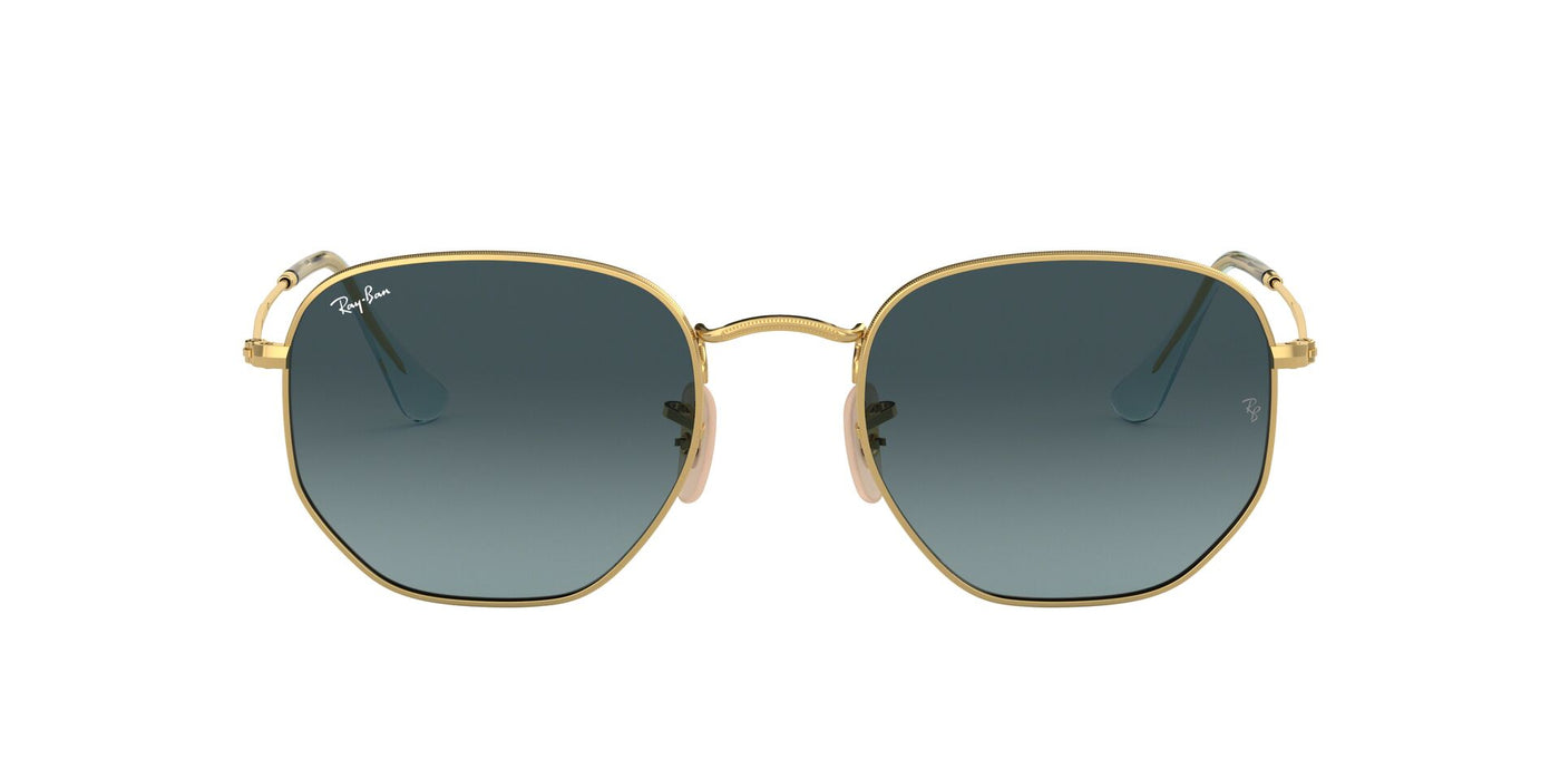 Ray-Ban Hexagonal RB3548N Gold/Blue Gradient #colour_gold-blue-gradient