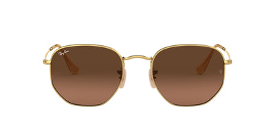 Ray-Ban Hexagonal RB3548N Gold/Brown Gradient #colour_gold-brown-gradient