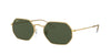 Ray-Ban Octagonal Legend RB3556 Gold/Green #colour_gold-green