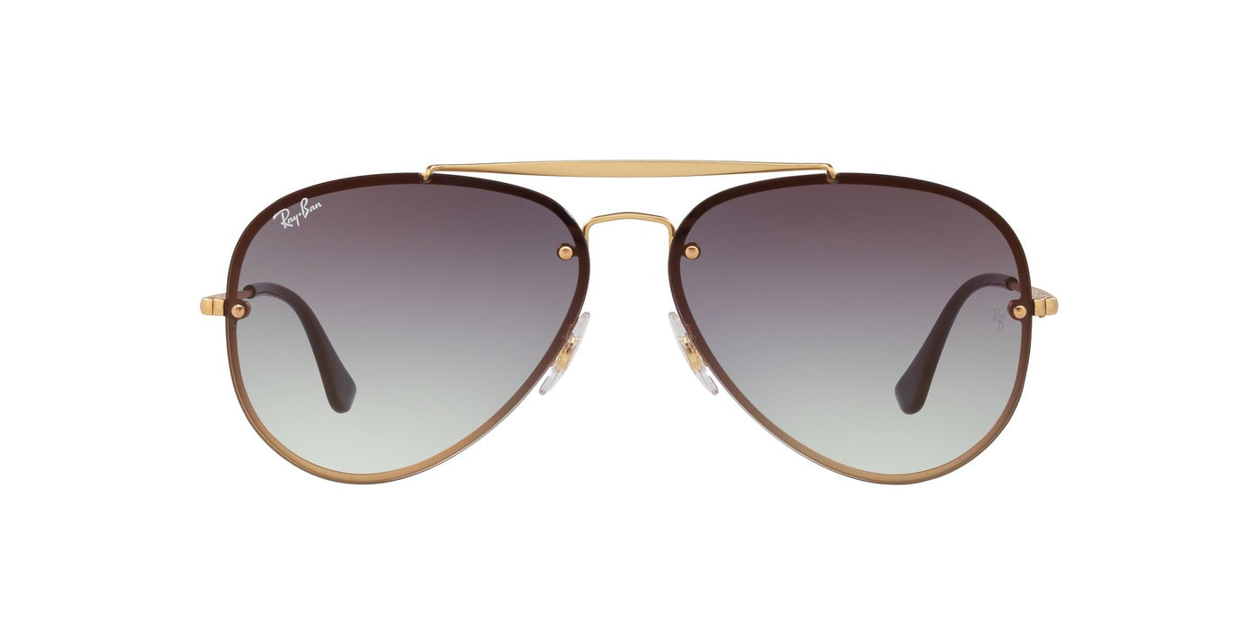 Ray-Ban Blaze Aviator RB3584N Gold/Blue Gradient #colour_gold-blue-gradient