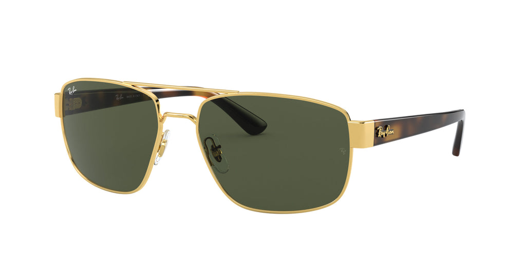 Ray-Ban RB3663 Gold-Green #colour_gold-green