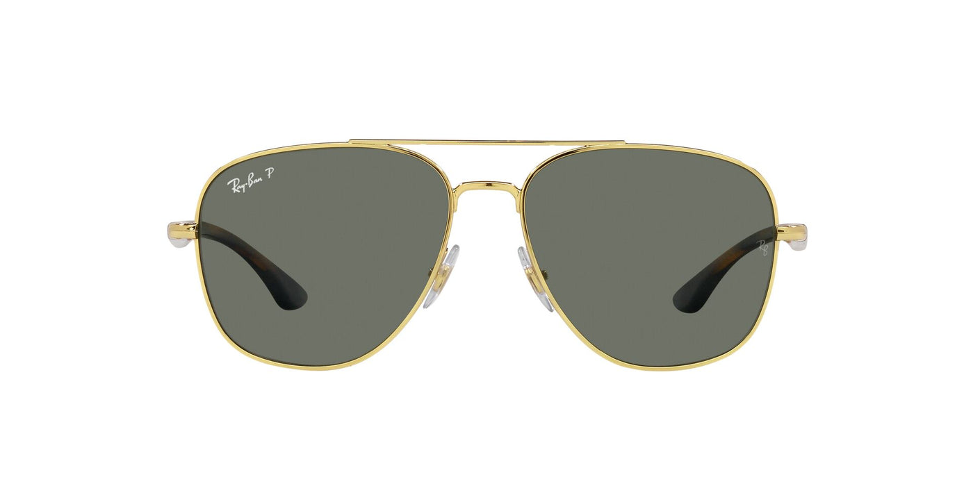 Ray-Ban RB3683 Gold/Green Polarised #colour_gold-green-polarised