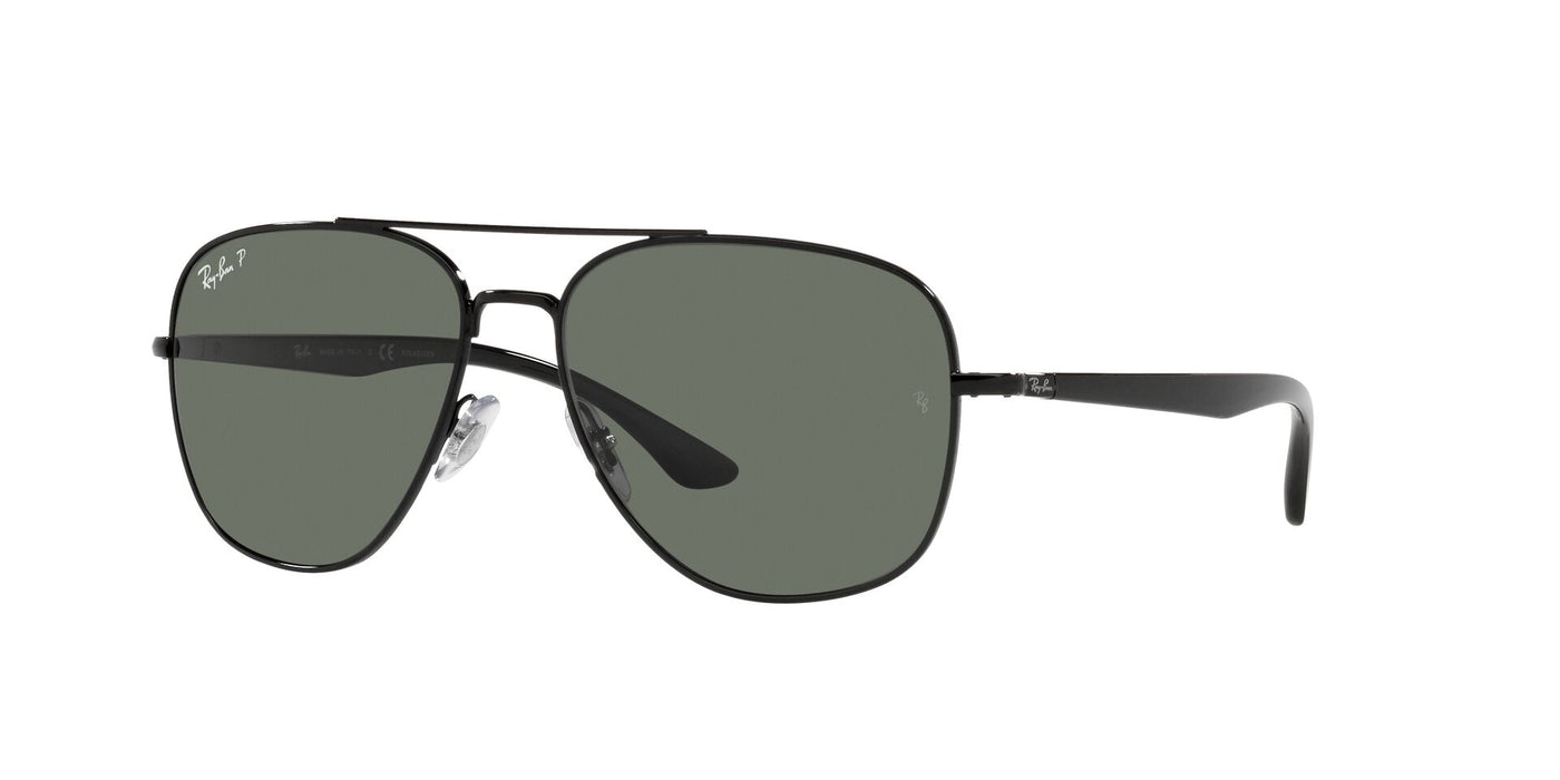 Ray-Ban RB3683 Black/Green Polarised #colour_black-green-polarised