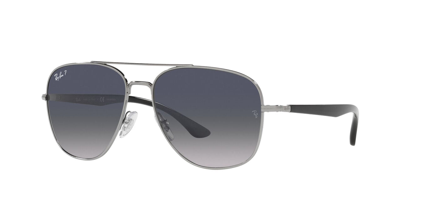 Ray-Ban RB3683 Gunmetal/Blue Polarised #colour_gunmetal-blue-polarised