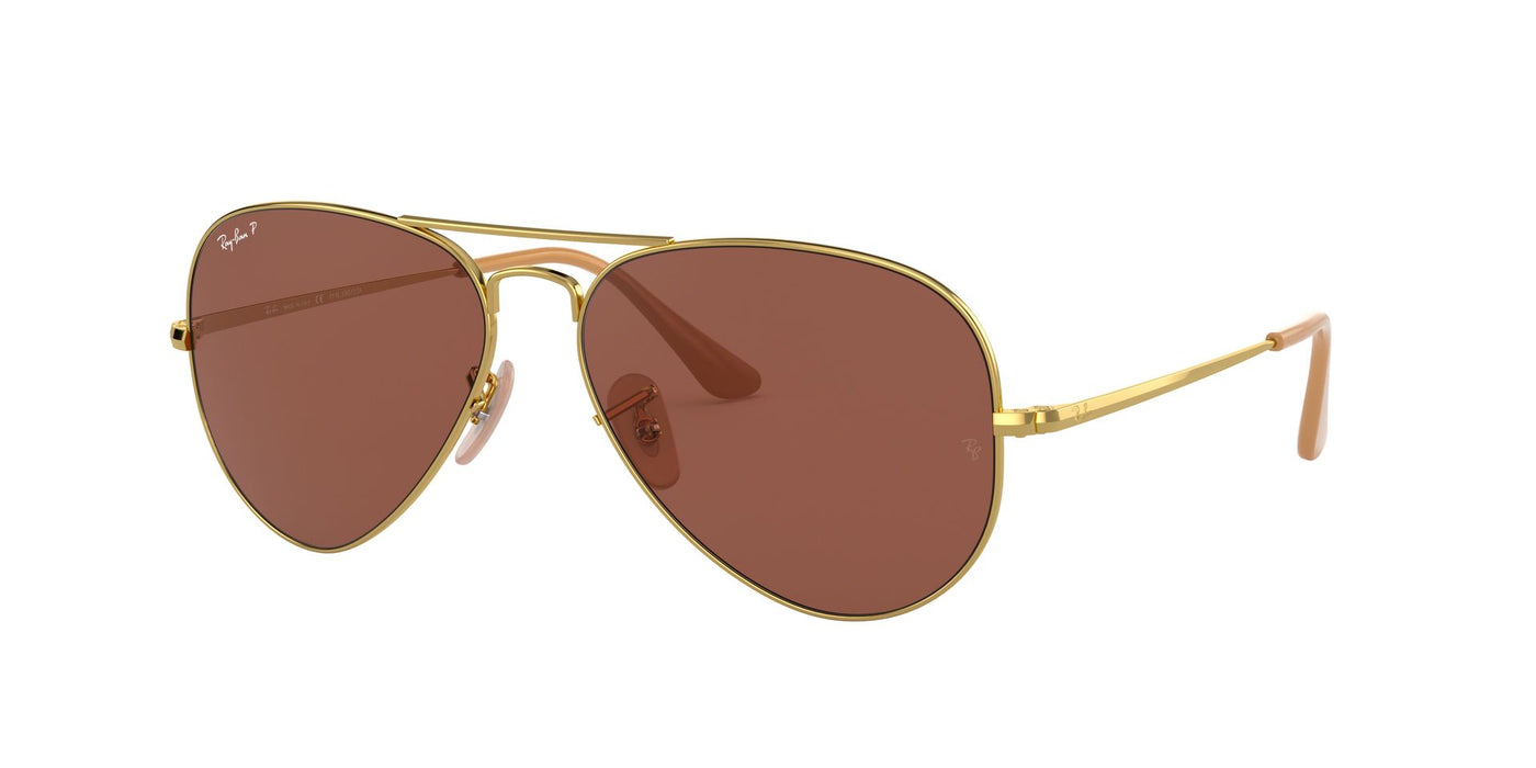 Ray-Ban RB3689 Gold/Purple Polarised #colour_gold-purple-polarised