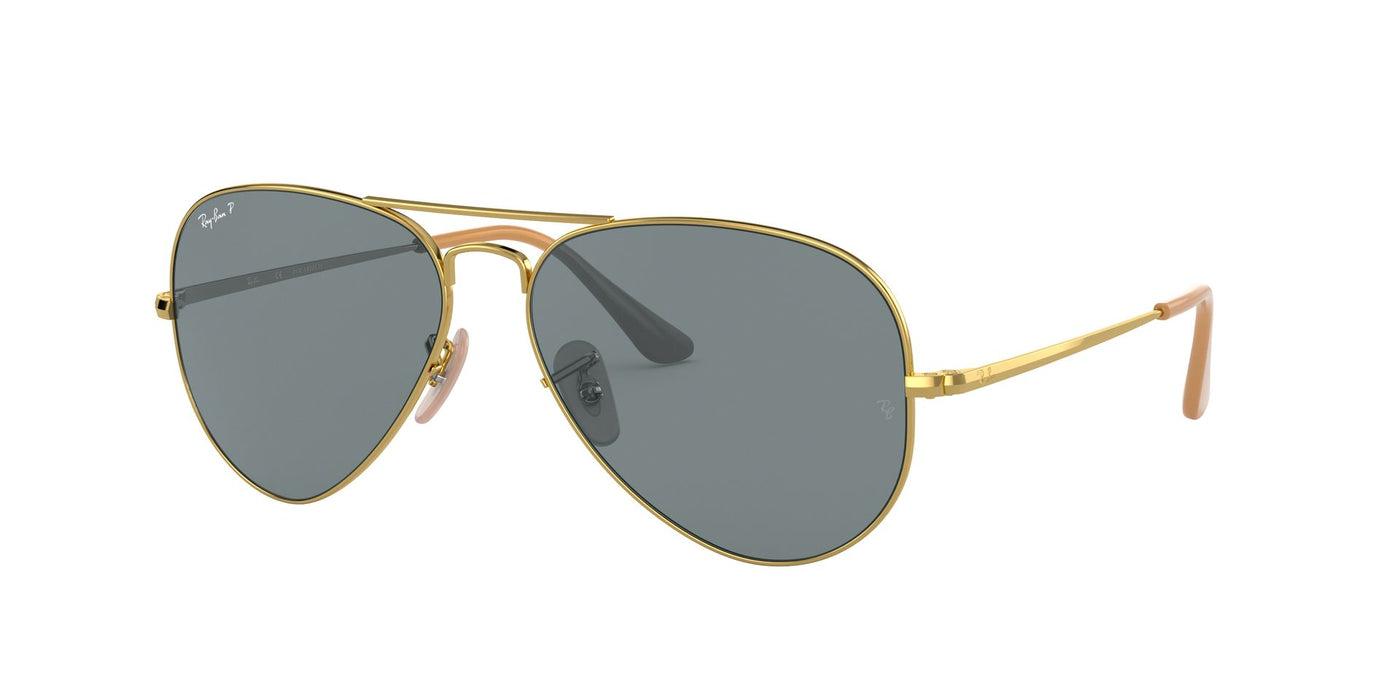 Ray-Ban RB3689 Gold/Blue Polarised #colour_gold-blue-polarised