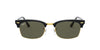 Ray-Ban Clubmaster Square RB3916 Black/Green Polarised #colour_black-green-polarised